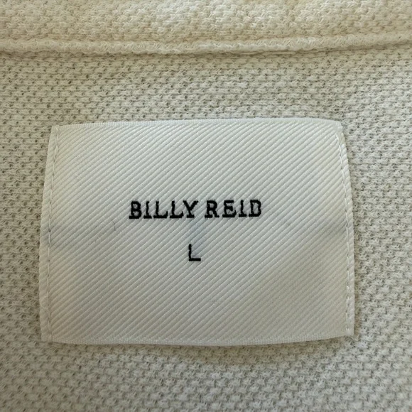 Billy Reid Shirt Women's Size Large Cream Long Sleeve Linen Blend Button Up - Picture 3 of 9